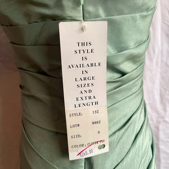 VINTAGE w/ TAGS (90s-00s) Bill Levkoff Formal Bridesmaid Sample Gown - Picture 5 of 13